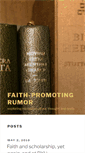 Mobile Screenshot of faithpromotingrumor.com
